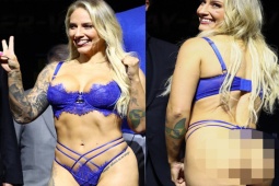 Thể thao - Kiều nữ Boxing lại gây sốt với trang phục bikini gợi cảm