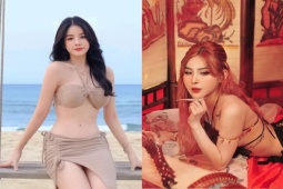 Thời trang - 2 "búp bê làng chà đĩa" có da trắng như bông bưởi, mặc cả áo dài khi "lên sàn"