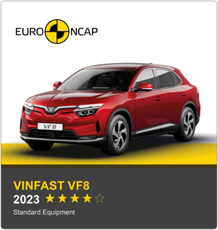 Xe điện VinFast VF8 đạt chuẩn 4 sao về chứng nhận an toàn EURO NCAP - 1