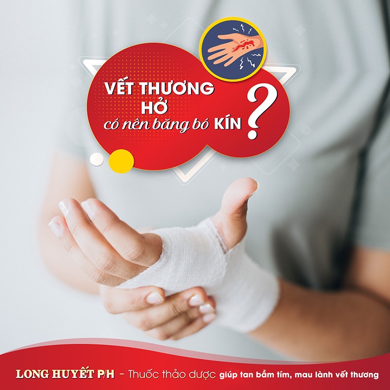 Vết thương ngoài da nên băng kín hay để hở - 1