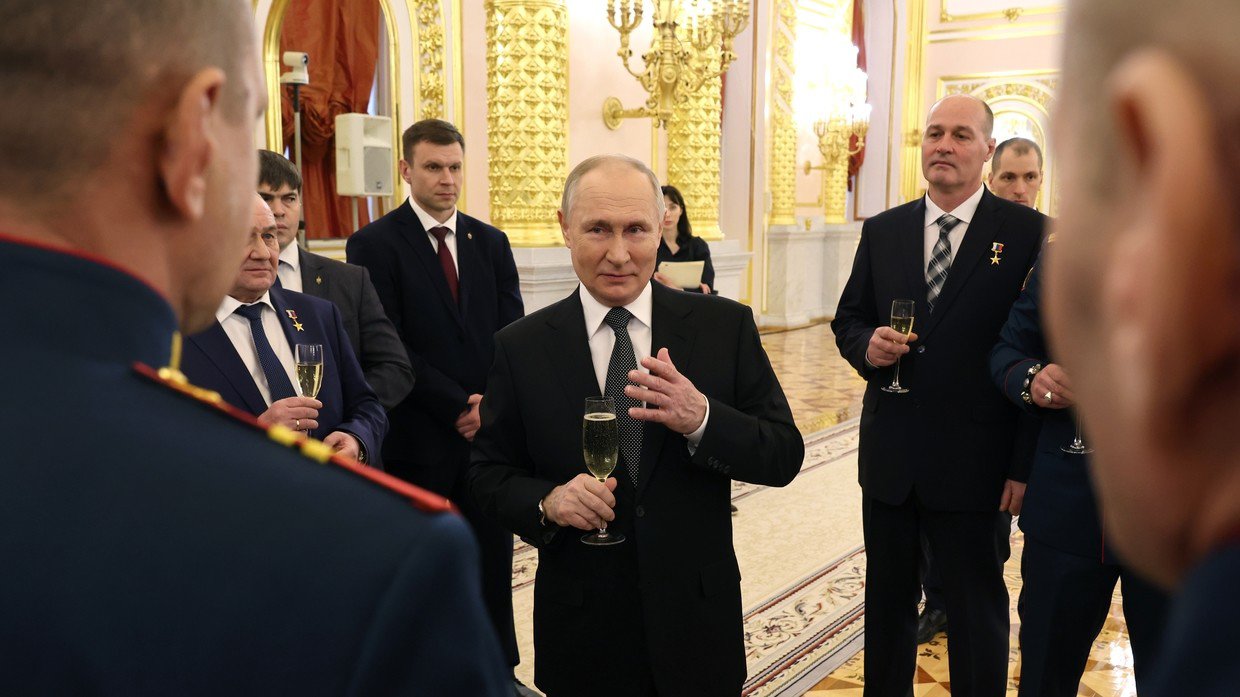 Tổng thống Nga Vladimir Putin tham dự một sự kiện ở Moscow vào ngày 8/12/2023.