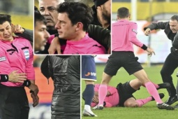 Bóng đá - "Chấn động" chủ tịch CLB đấm gục trọng tài ở Thổ Nhĩ Kỳ, giải hoãn vô thời hạn