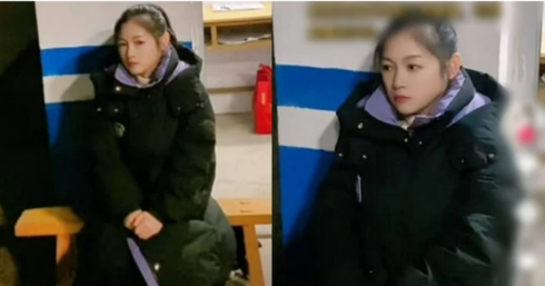 Cô gái bất lực khi mọi lời giải thích dường như vô hiệu. Ảnh: Sina