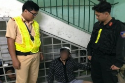 Pháp luật - Kiểm tra vụ tai nạn, CSGT phát hiện đối tượng nghi trộm taxi đang tháo chạy