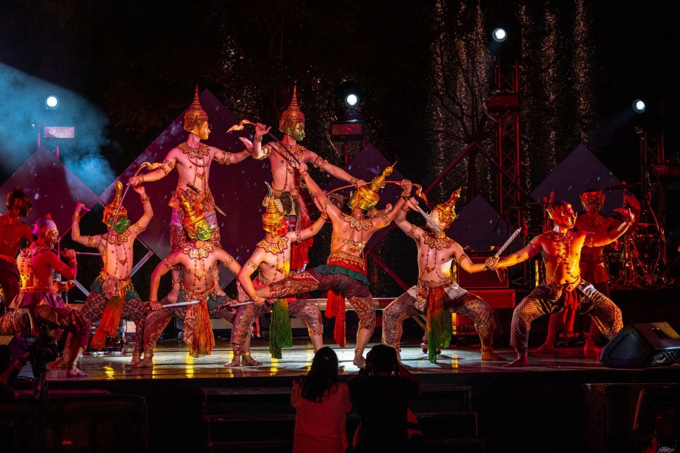 Biễu diễn Khon ở Ayutthaya. Ảnh: TAT