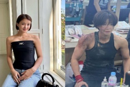 Làm đẹp - Bắt gặp mỹ nữ diện áo ống khoe bắp tay "đá tảng", cánh mày râu nhìn mà ao ước