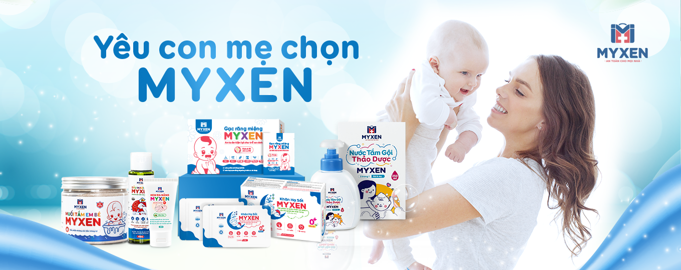 Bộ sản phẩm dành cho bé – Thương hiệu Myxen.
