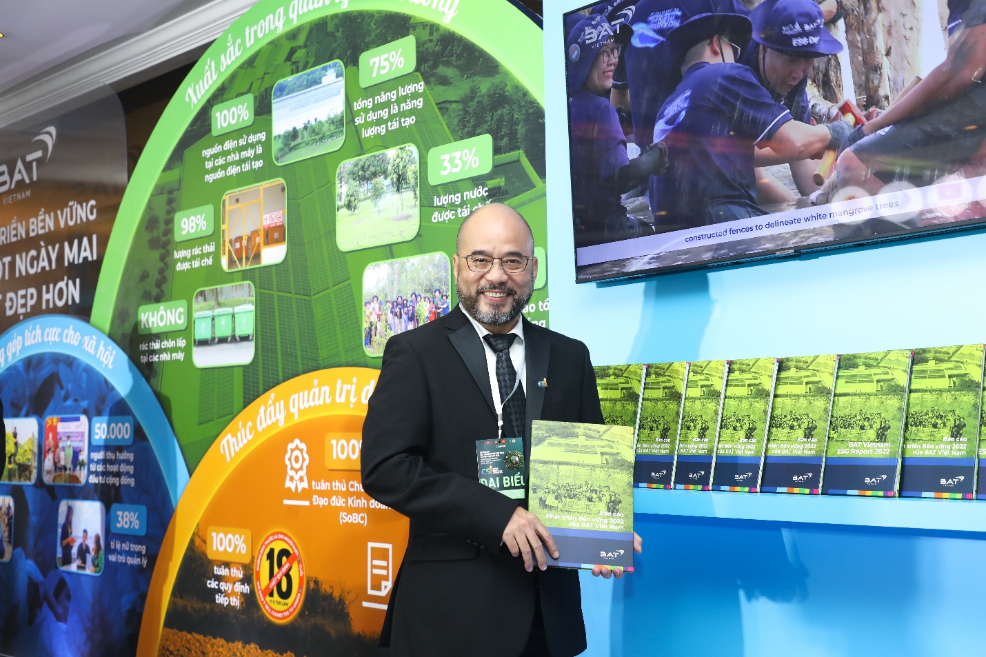 Cam kết phát triển bền vững của BAT Việt Nam được thể hiện mạnh mẽ trong 3 lĩnh vực: Môi trường, Xã hội và Quản trị (ESG) qua Báo cáo ESG 2022.