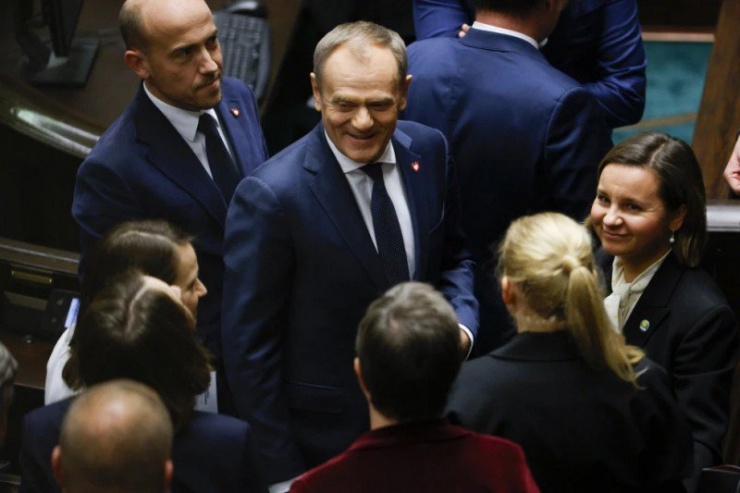 Tân Thủ tướng Ba Lan Donald Tusk. Ảnh: AP