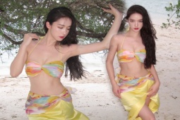 Thời trang - "Nữ thần bóng rổ" gây xôn xao với loạt ảnh mặc đồ bơi, khoe thân hình gần 1m8