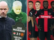Bóng đá - Ten Hag lo như Mourinho sau trận MU - Liverpool, Levekusen gây sốt châu Âu (Clip 1 phút Bóng đá 24H)