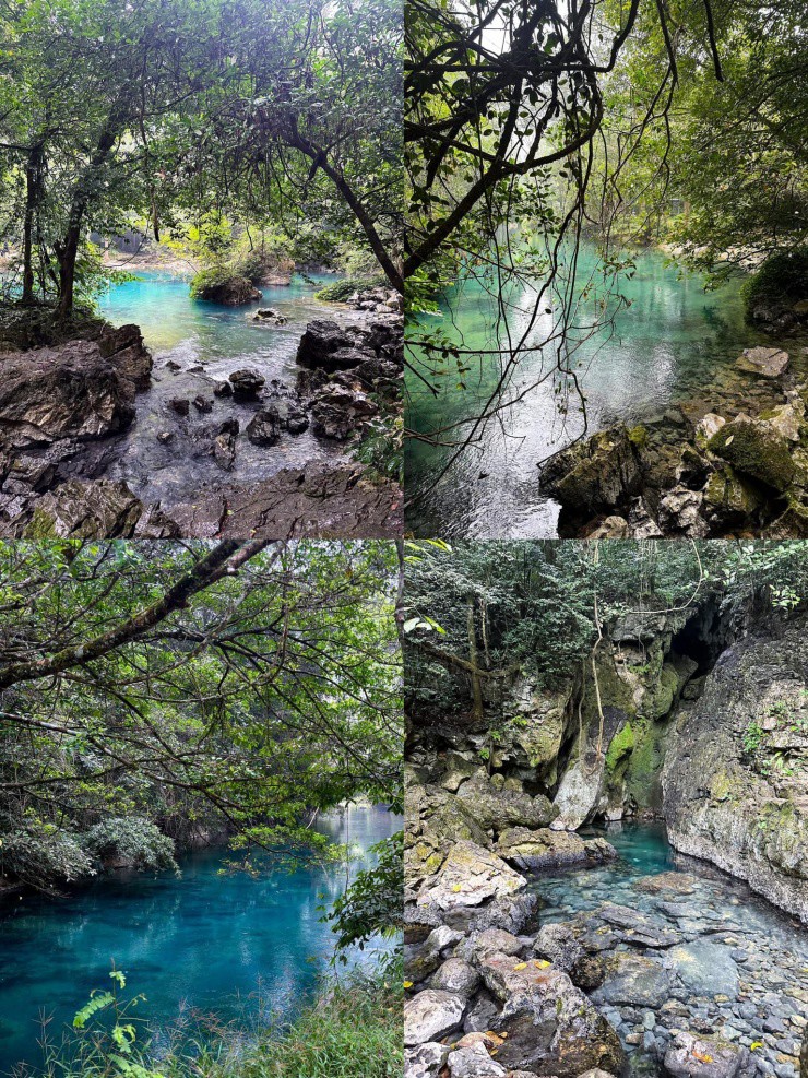 Dòng nước trong xanh...