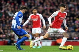 Bóng đá - Video bóng đá Arsenal - Brighton: 2 đòn sắc lẹm, "thổi lửa" lên Liverpool (Ngoại hạng Anh)