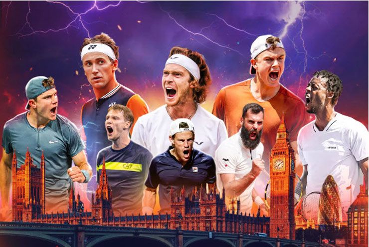 Giải tennis biểu diễn ở London quy tụ 8 tay vợt đáng chú ý