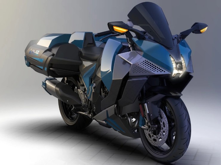 Kawasaki giới thiệu siêu mô tô dùng động cơ hydro siêu nạp - 1