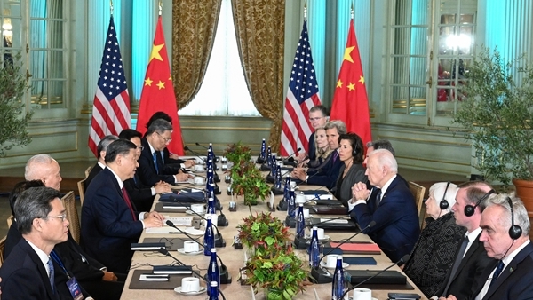 Cuộc gặp thượng đỉnh giữa Tổng thống Joe Biden và Chủ tịch Tập Cận Bình hôm 15/12 tại San Francisco, Mỹ.