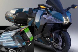 Kawasaki giới thiệu siêu mô tô dùng động cơ hydro siêu nạp