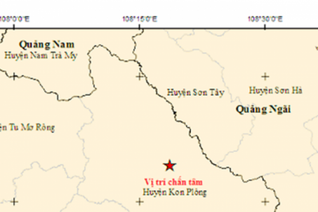 Động đất 4.0 độ tại huyện Kon Plông