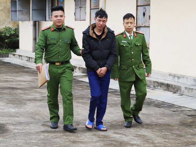Nguyễn Thế Anh bị cơ quan điều tra bắt giữ (Ảnh Công an Hà Tĩnh)