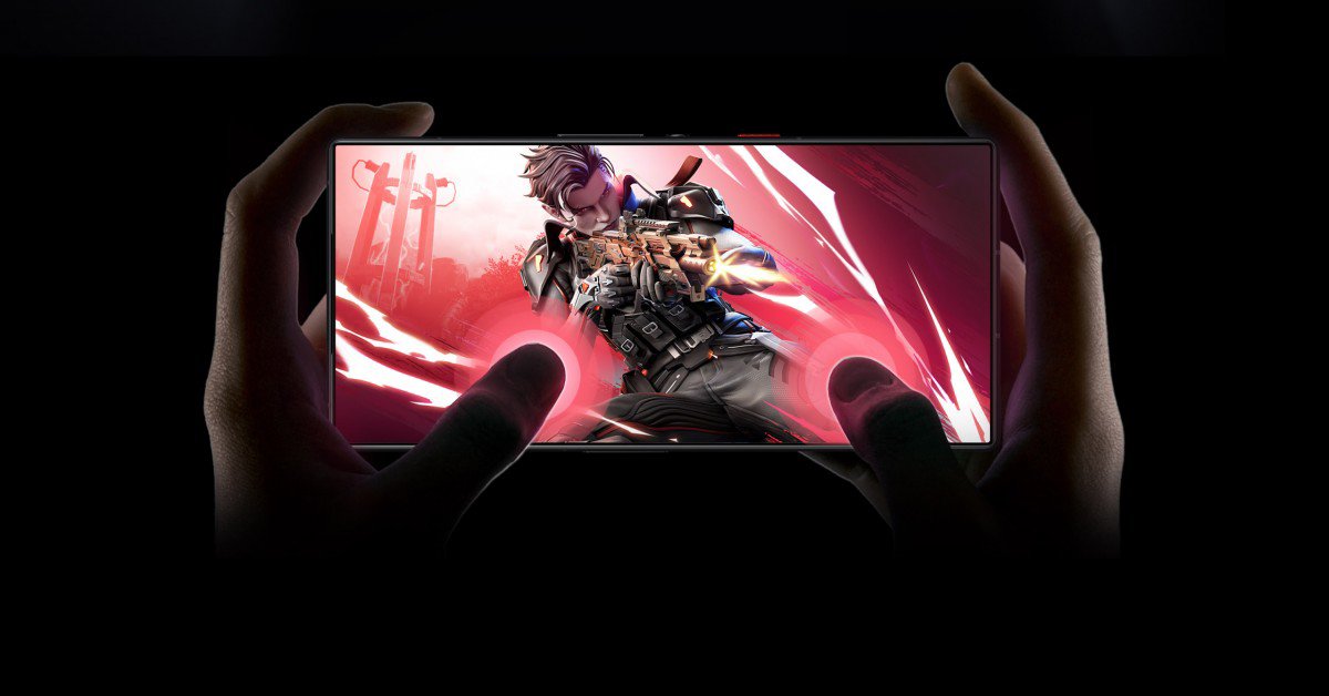 Chiếc điện thoại chơi game có thiết kế toàn màn hình.