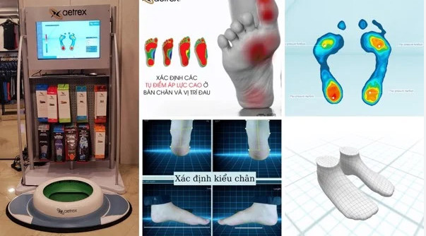 Máy đo bàn chân 3D được HappyRun nhập khẩu từ Mỹ giúp chọn size giày chuẩn
