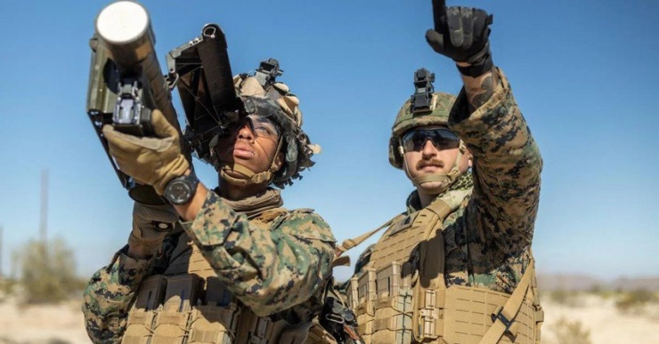 Quân đội Mỹ tập trận tại Trạm Không quân Thủy quân lục chiến Yuma, bang Arizona (Mỹ) hồi tháng 2. Ảnh: THỦY QUÂN LỤC CHIẾN MỸ
