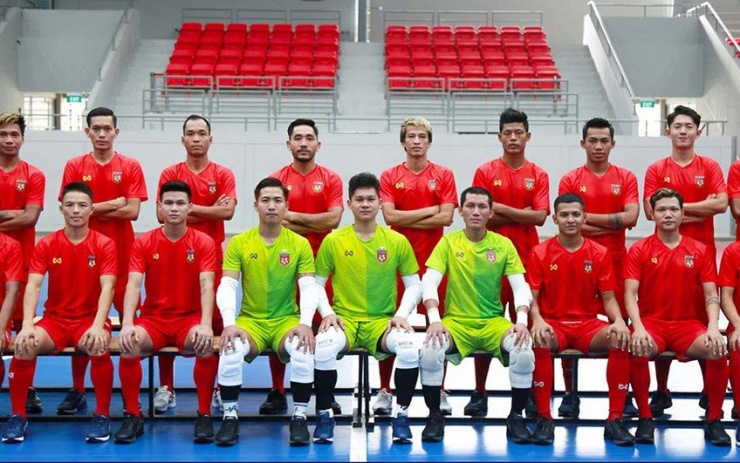 Tuyển Futsal Myanmar chuẩn bị chu đáo cho VCK Asian Cup 2024. Ảnh: M.T