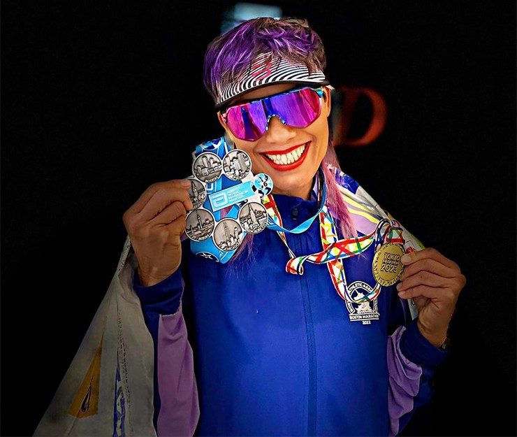 Nguyễn Tiểu Phương giành được&nbsp;kỷ niệm chương danh giá Six Star Finishers của World Marathon Majors