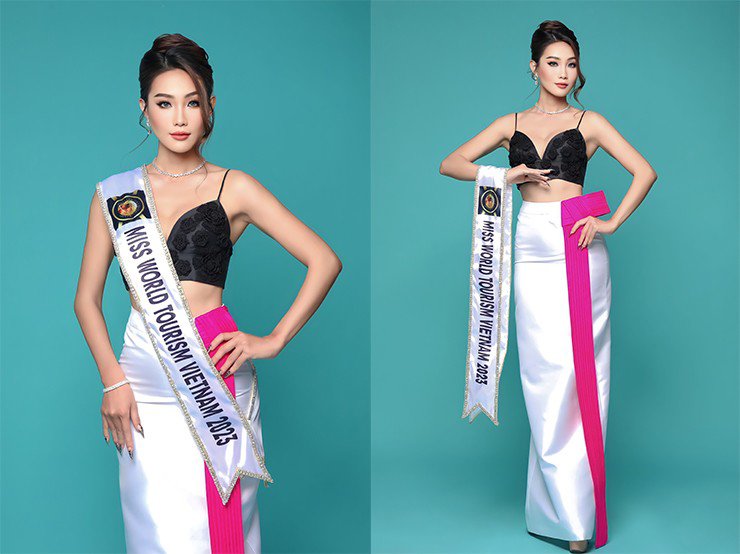 Giáng Tiên giành&nbsp;danh hiệu Á hậu 2 Miss World Tourism (Hoa hậu du lịch thế giới) 2023