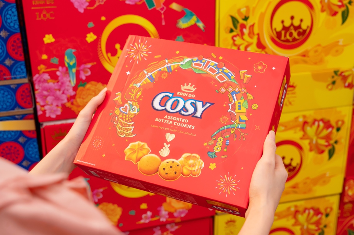 Công ty Mondelez Kinh Đô Việt Nam đã nhanh chóng nắm bắt và đáp ứng nhu cầu tiêu dùng và biếu tặng bánh kẹo Tết bằng việc sớm ra mắt bộ sản phẩm Tết hấp dẫn