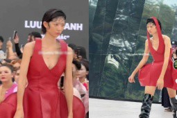 Show thời trang Việt “bắt chước“ nước ngoài, người mẫu cong lưng, di chuyển kỳ dị?
