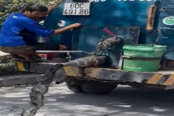 Tin tức trong ngày - Tài xế xe bồn vừa đi vừa xả nước đen ngòm ở trung tâm TP Biên Hòa nói gì?