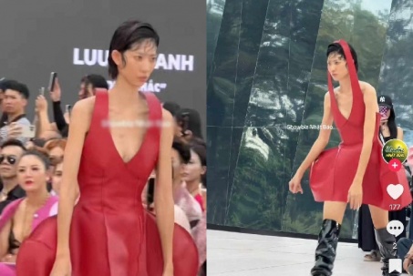 Show thời trang Việt "bắt chước" nước ngoài, người mẫu cong lưng, di chuyển kỳ dị?