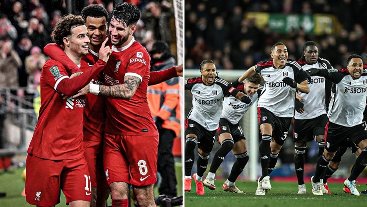 Liverpool gặp Fulham ở bán kết League Cup