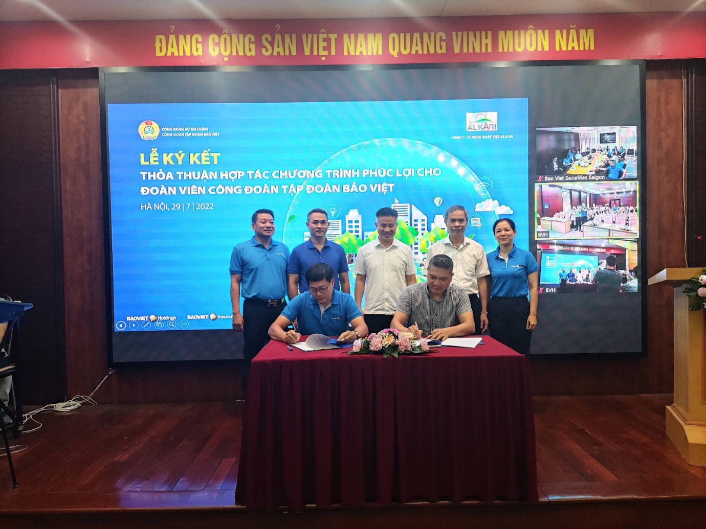ALKARI ký kết hợp tác với công đoàn tập đoàn Bảo Việt