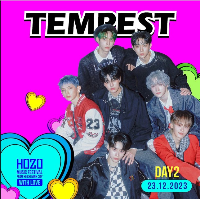 Nhóm nhạc TEMPEST sẽ biểu diễn vào tối 23/12.