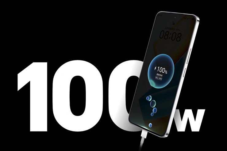 Điện thoại có khả năng sạc nhanh lên đến 100W.