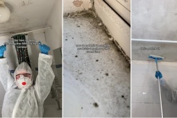 Bạn trẻ - Cuộc sống - Cô gái chia sẻ mẹo dọn dẹp nấm mốc chỉ với 3 món đồ