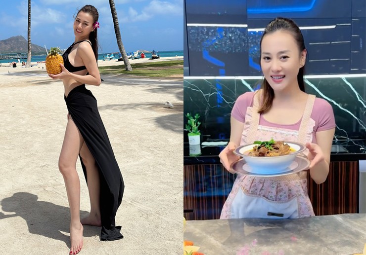 Phương Oanh có nhiều thay đổi sau khi đăng ký kết hôn với Shark Bình. Hiện tại, cô chủ yếu ở nhà nấu ăn, nghỉ dưỡng.
