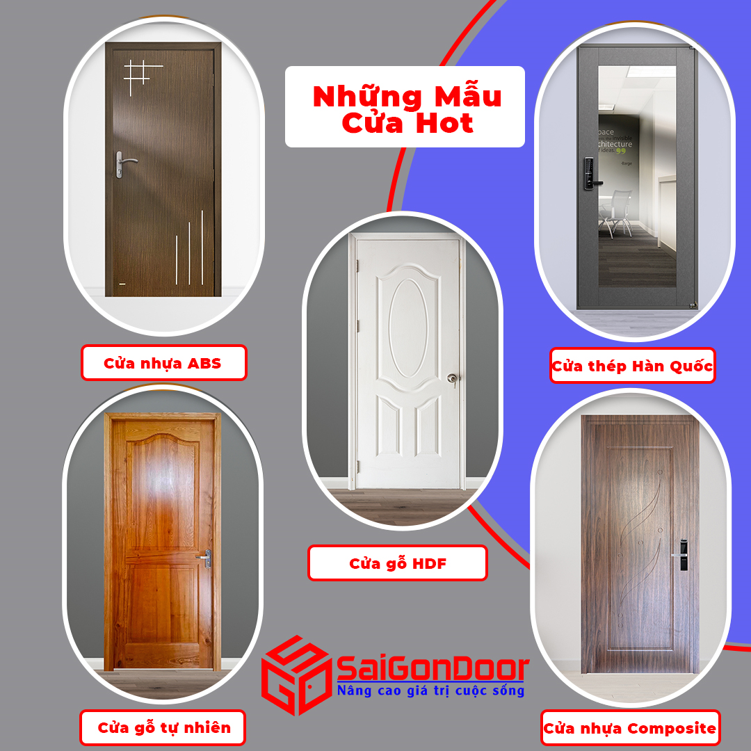 Các dòng cửa chính tại SaiGonDoor