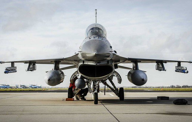 Máy bay chiến đấu F-16. Ảnh: EPA