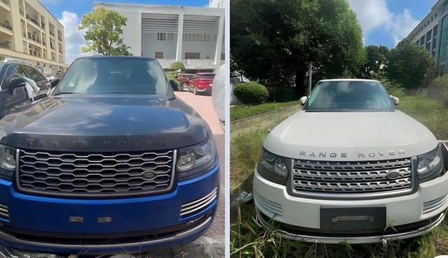 Hai chiếc xe ô tô Range Rover được đưa ra đấu giá
