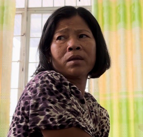 Bà Nguyễn Thị Hào đã cầm dao gây ra cái chết của chồng.
