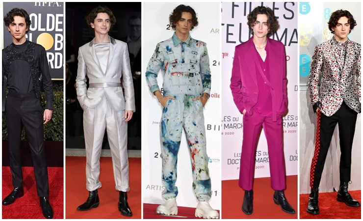 Anh luôn có thời trang phá cách.