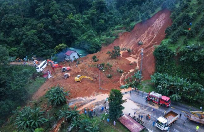 Hình ảnh sạt lở tại khu vực trạm CSGT Madagui và câu chuyện về 3 chiến sĩ dũng cảm sẽ được vinh danh trong chương trình