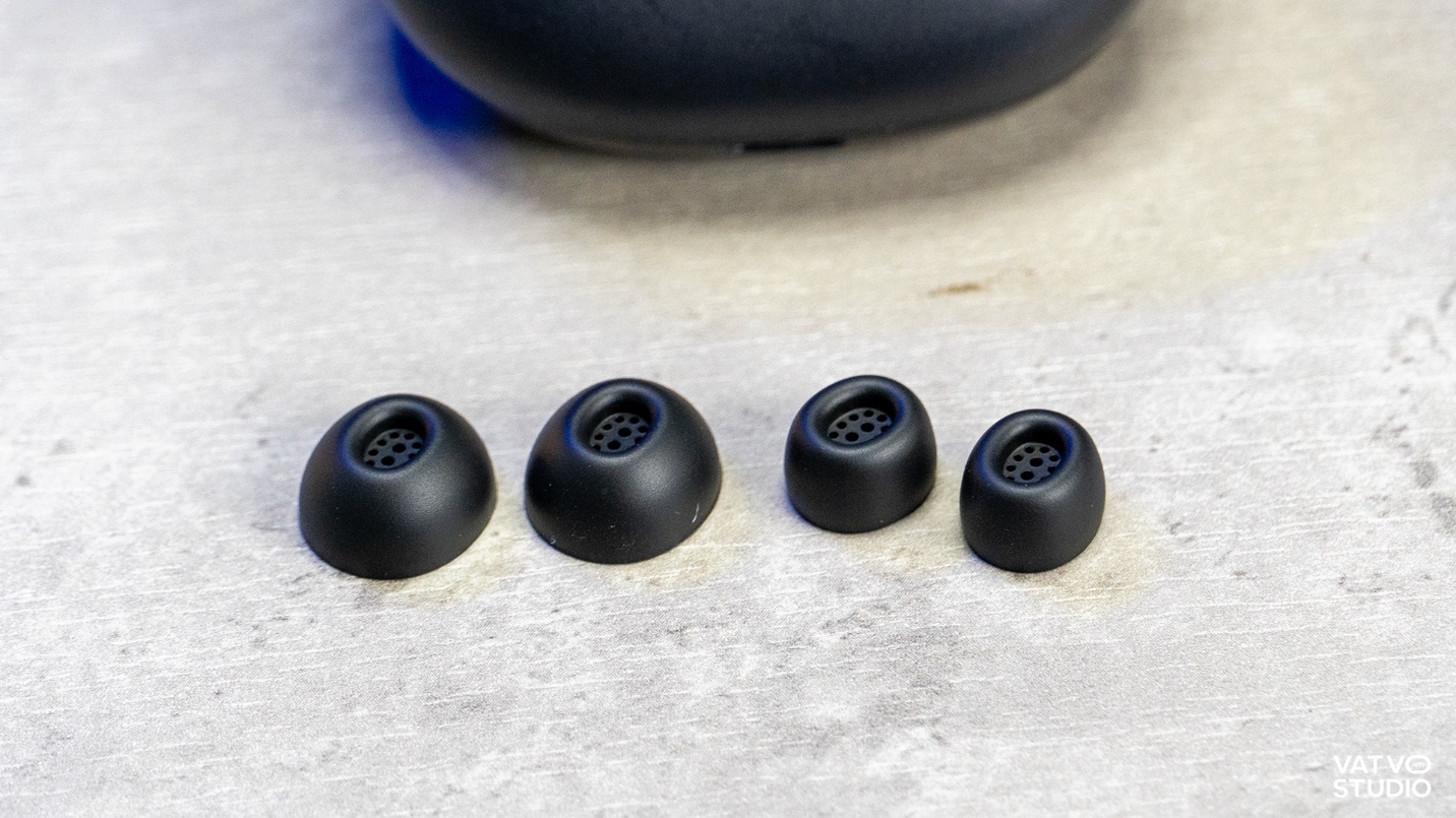 Cái kích cỡ của miếng nhét tai khác nhau, tuỳ thuộc vào nhu cầu của từng người dùng