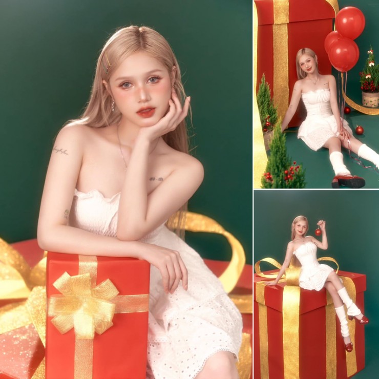 Dàn hot girl mạng xã hội khoe ảnh Giáng sinh đẹp đến nao lòng - 1