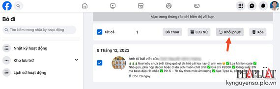 Cách khôi phục bài viết đã xóa trên Facebook chỉ với 3 bước đơn giản - 4