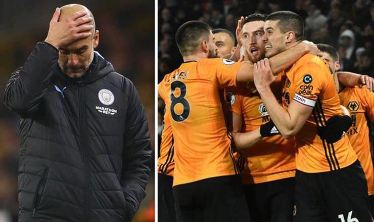 Wolverhampton gây sốc ngược dòng&nbsp;hạ Man City ở ngày Lễ tặng quà 2019
