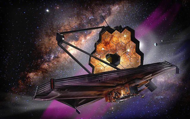 Minh họa về Kính thiên văn James Webb.(Ảnh: Alamy)